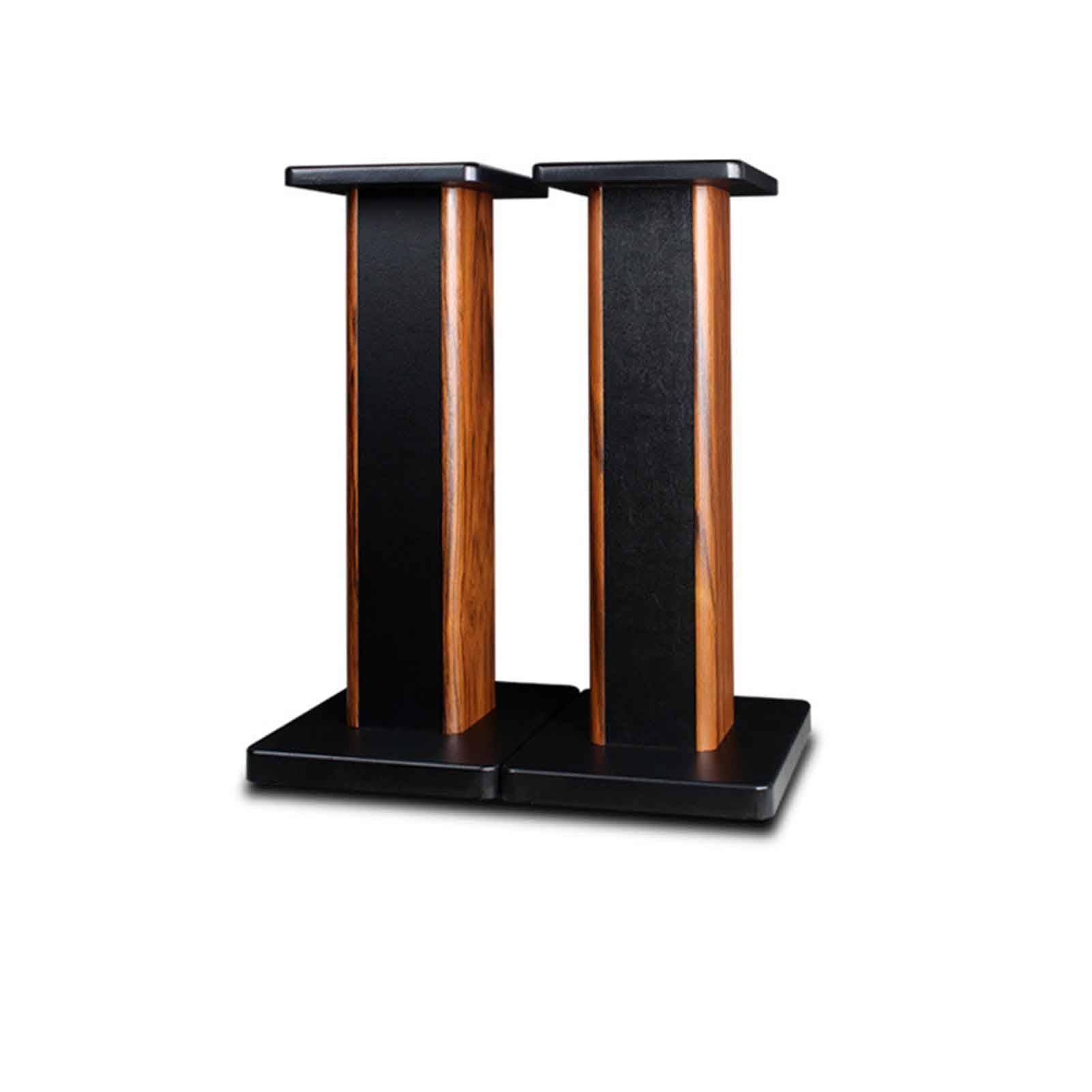 Soporte de pie para altavoz de madera maciza para sistema de sonido envolvente, estable y a prueba de caídas, 3 colores disponibles (amarillo, 50 cm)
