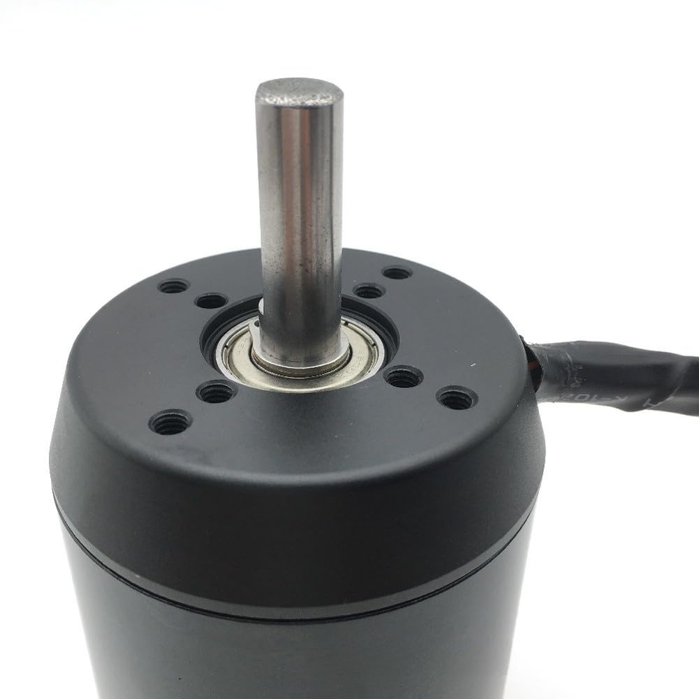 Motore brushless 6384 per scooter elettrico e skateboard, motore senza sensore ad alte prestazioni da 24-36 V con albero da 10 mm, alloggiamento in lega d'argento (senza effetto Hall)