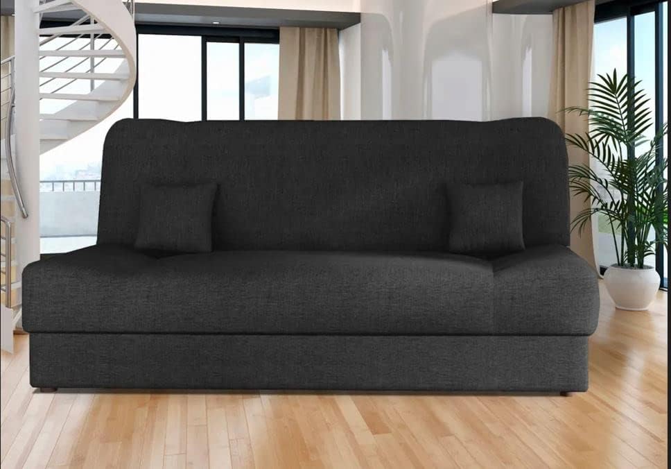 Roomark Schlafsofa 2-Sitzer - Convertible Couch Für Kleine Räume In Grau