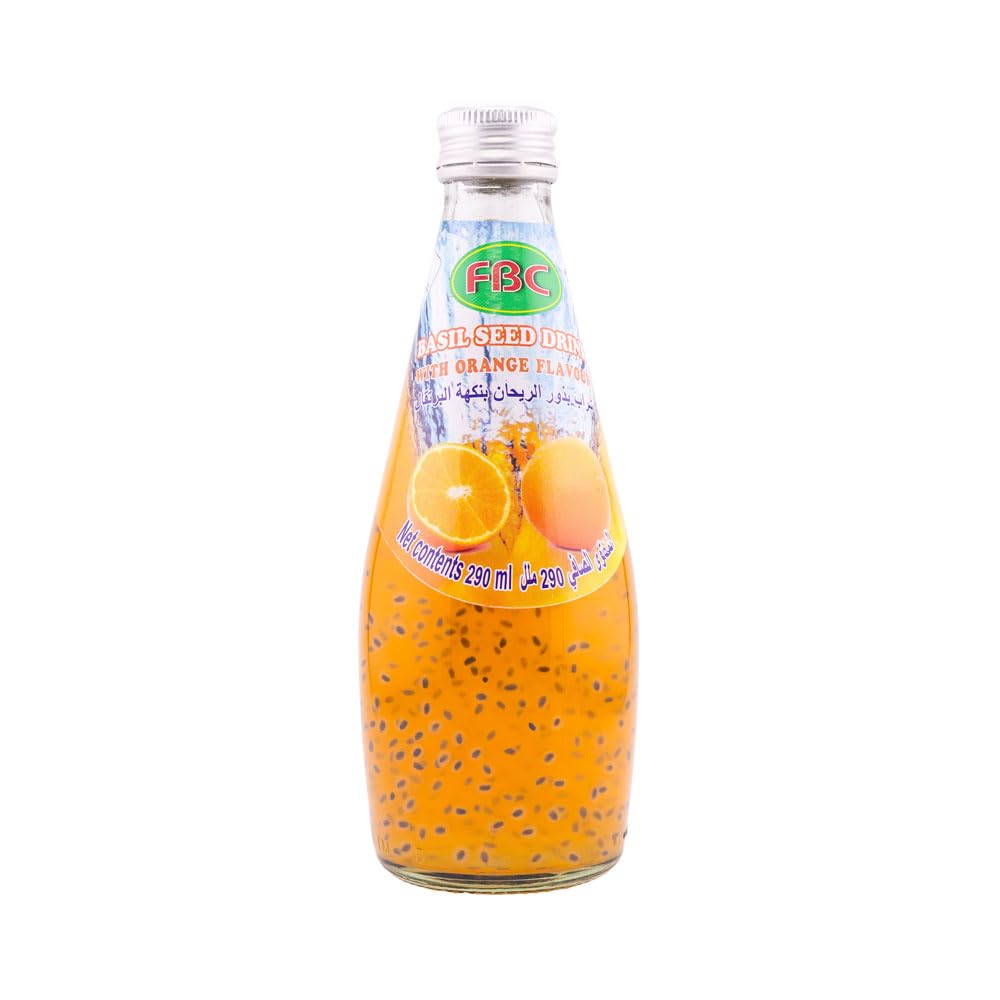 FBC Basil Seed Drink with Orange Flavor - 290 ml