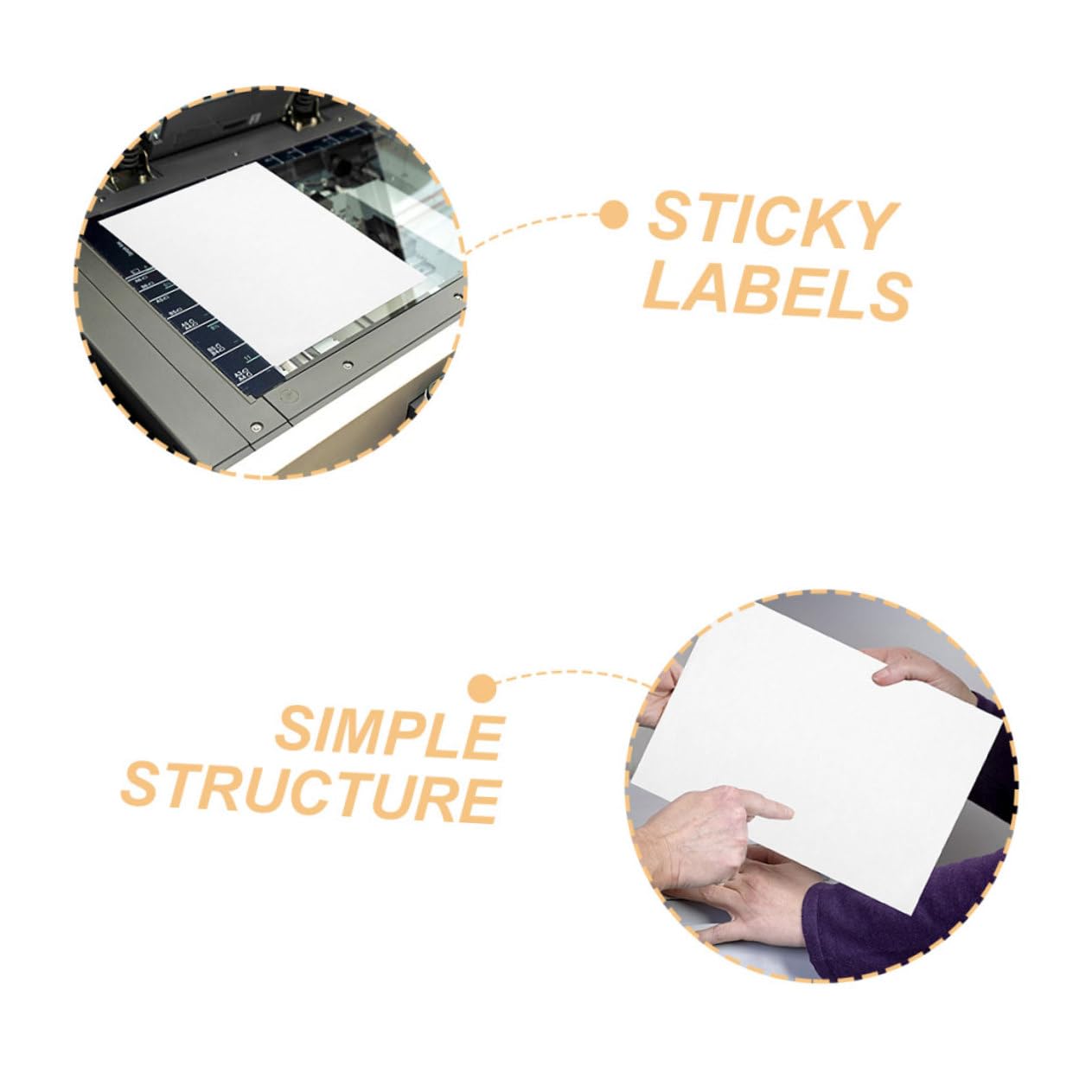 100feuilles Papier Étiquette Autocollante Imprimable Étiquettes Adresse Autocollants pour Imprimante