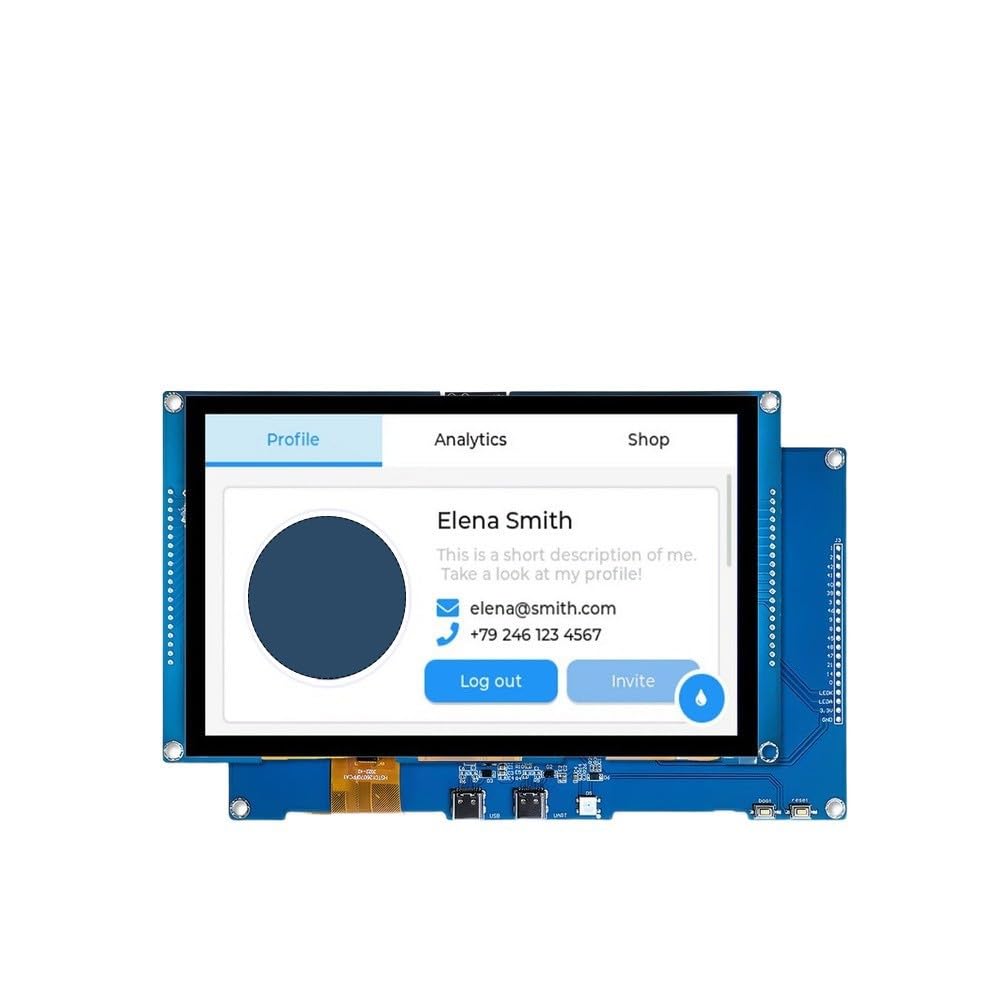 Carte de développement ESP32-S3 tactile LVGL 7" pour interfaces fluides