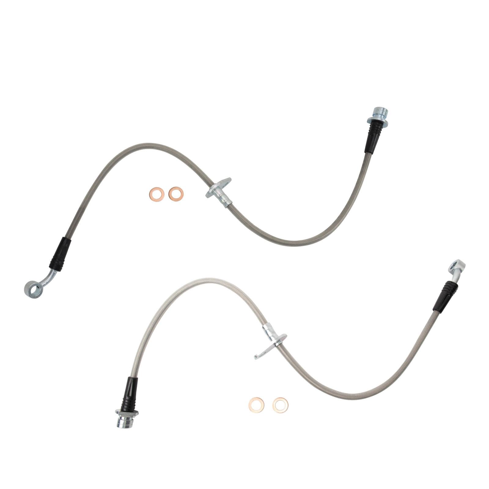 TRQ Front Performance Brake Hose Set