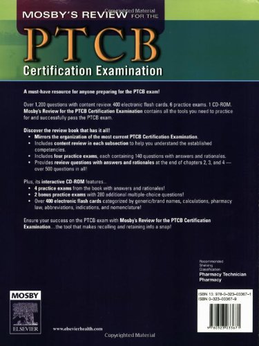Mosby's Review for the PTCB Certification Examination