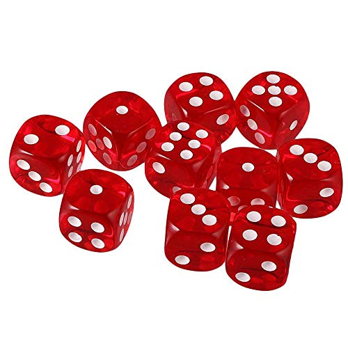 Firstly-50-Pieces-Dice-Set-Red-Translucent-6-Sided-Round-Corner-Dice-16mm