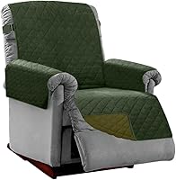 Vista 147 de Sofa Shield - Funda para sofá Loveseat con correa patentada, protector de cojines, funda reversible resistente a manchas y desgarros de perros