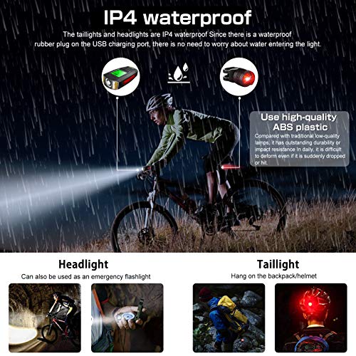 Luci Bicicletta LED, CrazyFire USB Ricaricabili
