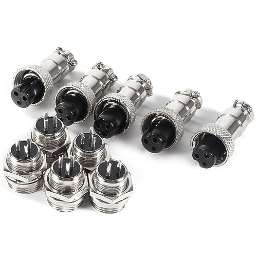 Conector de Avión GX12 3Pin Metal Duradero 10 Set miniatura 5