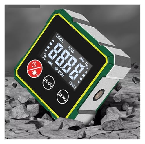 Buscador de ángulos digital con base magnética y LCD miniatura 5
