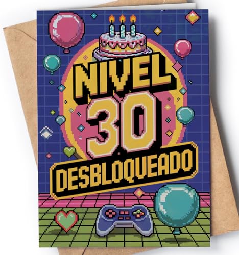 Cartão de 30 anos - cartão de felicitação gracioso para alguém que faz 30 anos - presente original para 30 anos para ele, ela, homem, mulher, melhor amigo, amiga - EU 133 Greeting