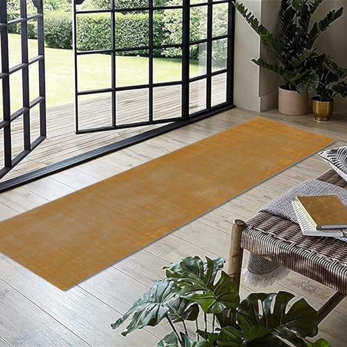 Tapis lavable long 80 x 340 cm antidérapant pour entrée et salon