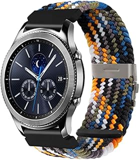 SITAFU Nylon Armband für Samsung Galaxy Watch 3 45mm,22MM Elastisches Verstellbares Geflochtenes Solo Loop Ersatzarmband für Samsung Galaxy Watch 46mm/Watch Gear S3 Classic/Frontier/Huawei GT 2