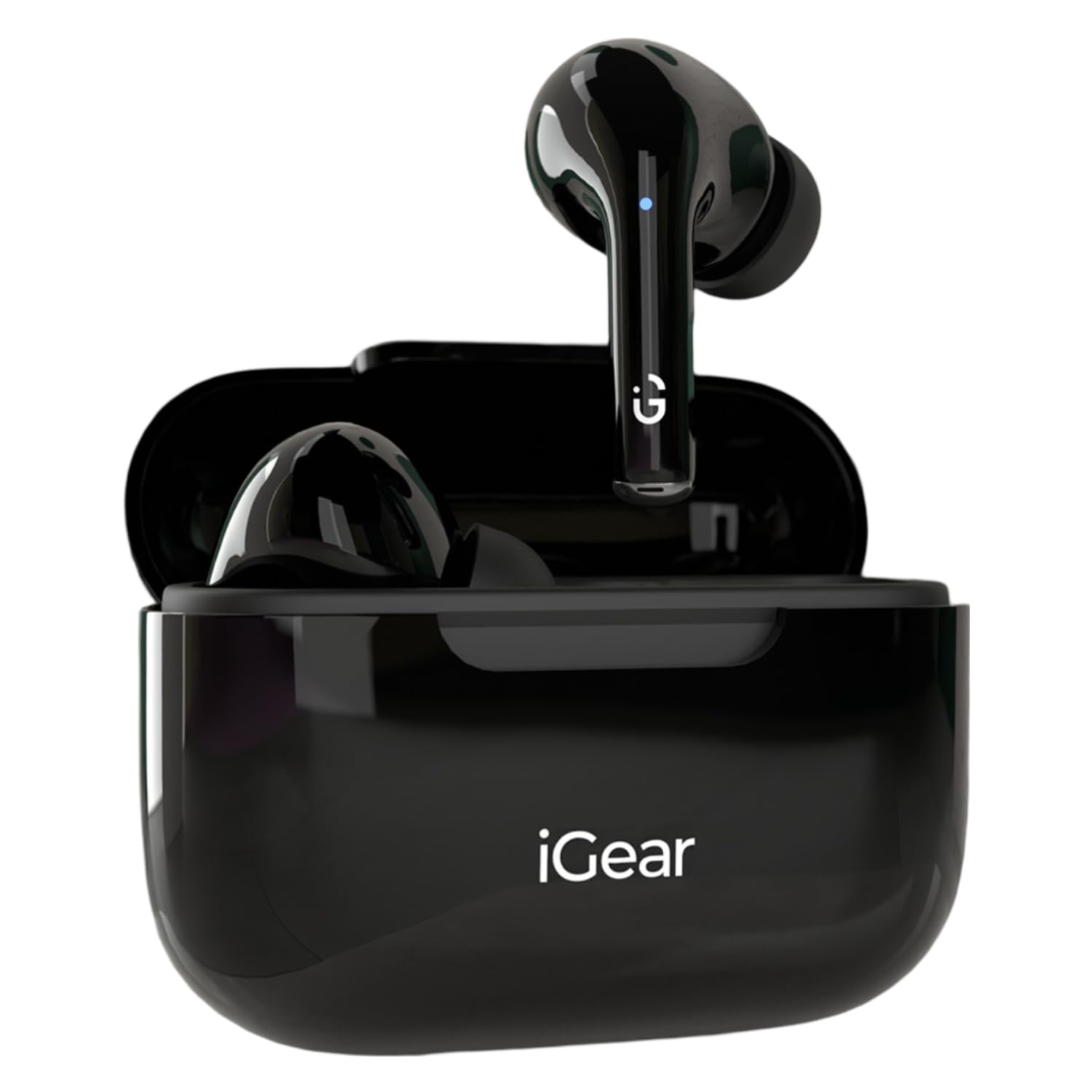 iGear Superbuds in-Ear TWS Earbuds with Bluetooth V5.4, Voice Assistance, 20H Playtime, Touch Control, Sweatproof, Clear Calls, Low Latency, Upto 5 Hours Earbuds Playtime, Type-C Fast Charging (Black) iGear Superbuds in-Ear TWS Earbuds with Bluetooth V5.4, Voice Assistance, 20H Playtime, Touch Control, Sweatproof, Clear Calls, Low Latency, Upto 5 Hours Earbuds Playtime, Type-C Fast Charging (Black)