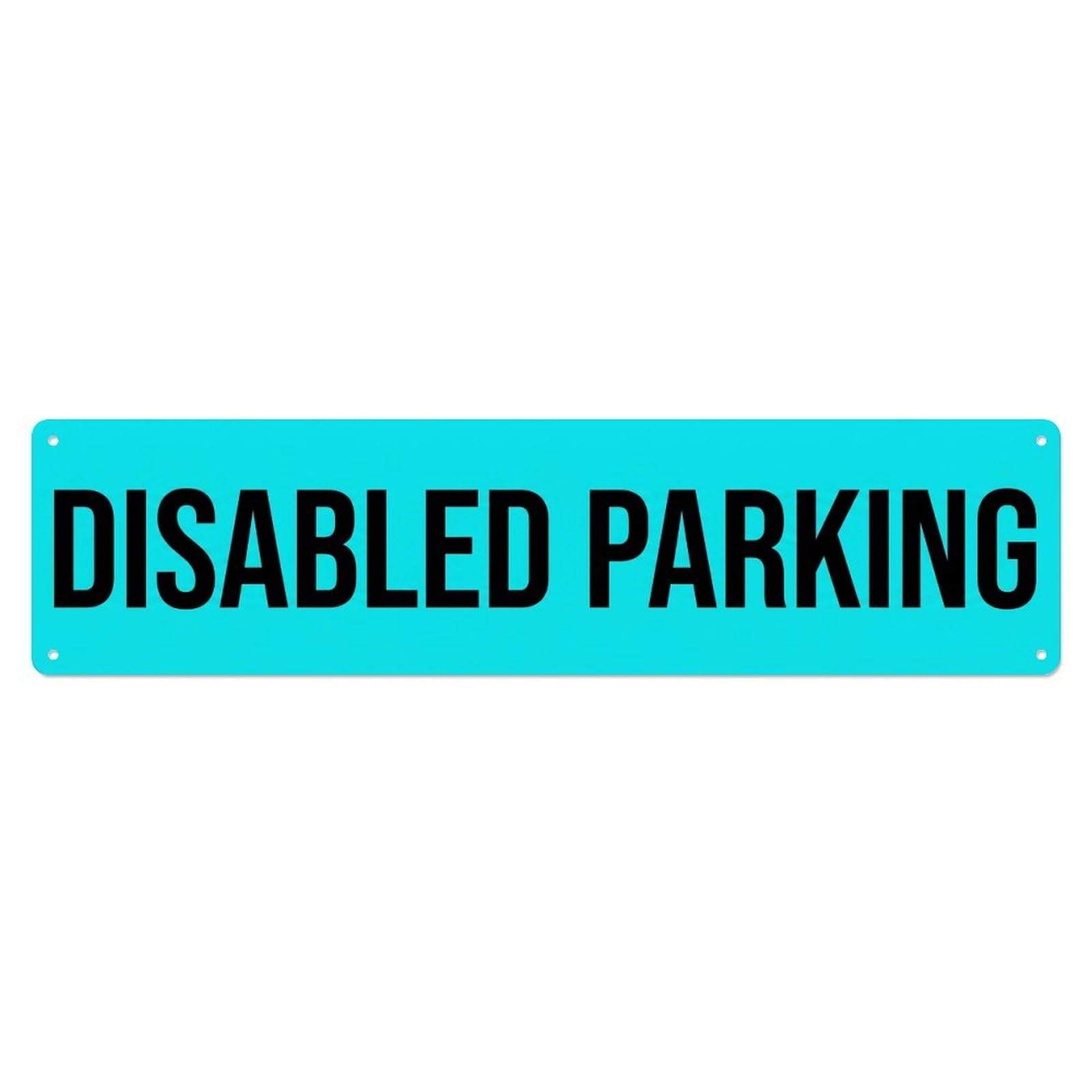 Disabled Parking Reserved Space Metal Tin Sign