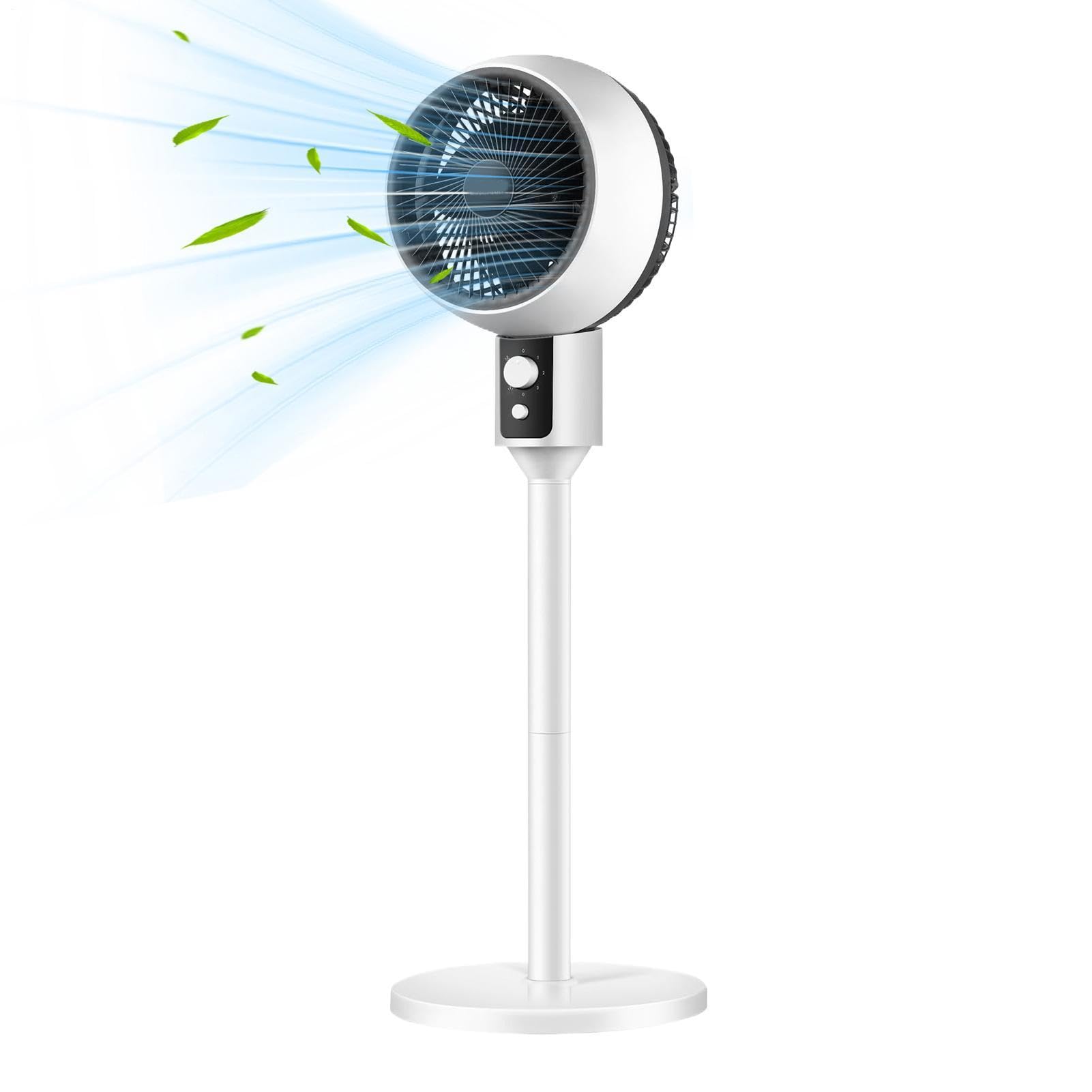 Ventilador 3 Velocidades Flujo de Aire Potente y Silencioso Vertical | Ventilador Para Suelo Para Hogar Garaje Oficina Patio Tienda Dormitorio Baño Dormitorio Habitación