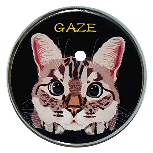 猫 ピンバッジ ガン見BK ピンバッチ 猫 ブローチ 猫ピン