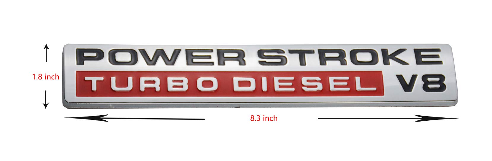 7.3 Powerstroke Emblem 1999-2000 OEM FORD F250-350-450 SUPER DUTY POWER  STROKE DIESEL V8 Fender Emblem Super Stroke, image size:1658x543