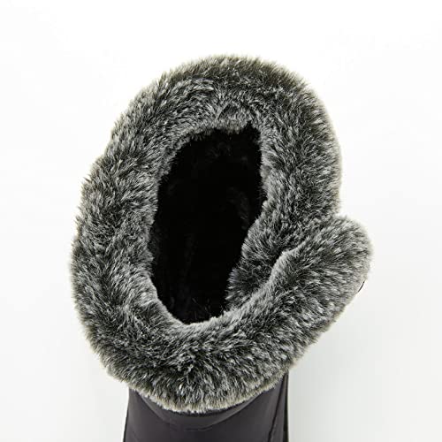 Botas de invierno para mujer cómodas y planas para caminar sin frío en exteriores 7
