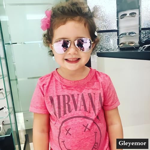 Kids Polarized Aviator Sunglasses for Little Girls Boys Juniors Teenagers, Two Sizes 50MM 52MM3