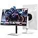 KTC 27" QHD Gaming Monitor, 2560x1440, 210Hz, 1ms GTG, Fast IPS, Adaptive Sync, Weiße PC Bildschirm, HDR400 131% sRGB, Blaulicht Reduktion, Eingebaute Lautsprecher, VESA 100x100, DP1.4/HDMI 2.0, H27T6