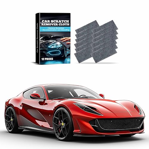 Ovyntremis 12 PCS Nano Sparkle Cloth Car Scratch Repair – Nano Technology Scratch Remover for Cars, Easily Fix Paint Scratches, Water Spots, and Stains, Suitable for All Car Colors and Models