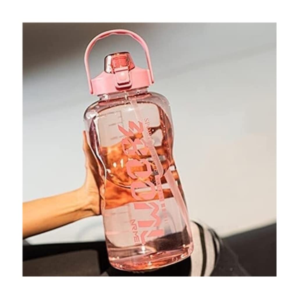 Wasserflasche Wasserflasche Mit Großem Fassungsvermögen, 1,5 L, 2,0 L, 3,8 L, Mit Griff, Outdoor, Fitnessstudio, Flaschen, Fitness, Sport, BPA-frei, Niedlicher Krug, Durchsichtiger Kolben Wasserflasch