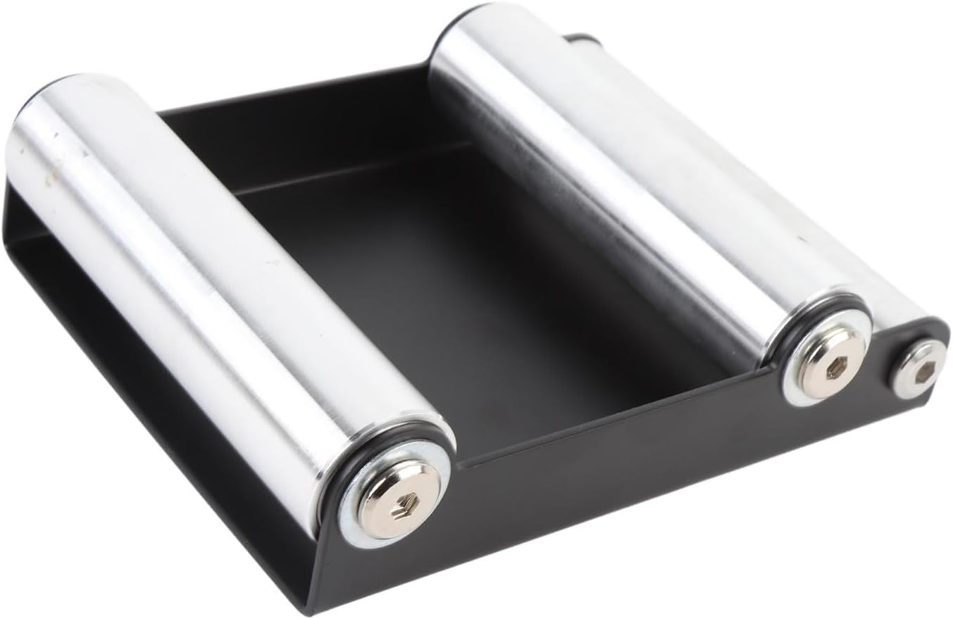 Wheel Cleaning Bracket for Chain Lubrication, Inspection, and Maintenance, Sturdy Iron Aluminum Structure Roller Stand with Non Slip Pads for Universal, Street Bike