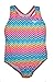 Speedo Girl's Rainbow Chevron Racerback One Piece Swimsuit