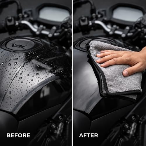 Image of Cutting EDGE 300 GSM Car Microfiber Cloth, 40x30 cm, Grey (Set of 2) | Material: Microfiber, 300 GSM, Ideal for Car, Bike, Glass & Dashboard Cleaning, Soft, Lint-Free & Scratch-Free