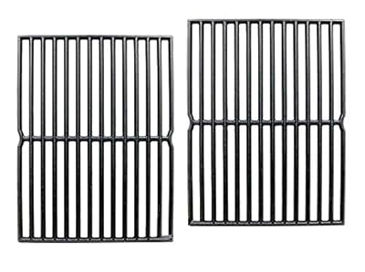 Votenli C752B(2-Pack) 15 Inch Cast Iron Cooking Grid Grates Replacement for Weber 7522 7521 Genesis Silver A Spirit 210 Spirit e210 Spirit 500 Parts
