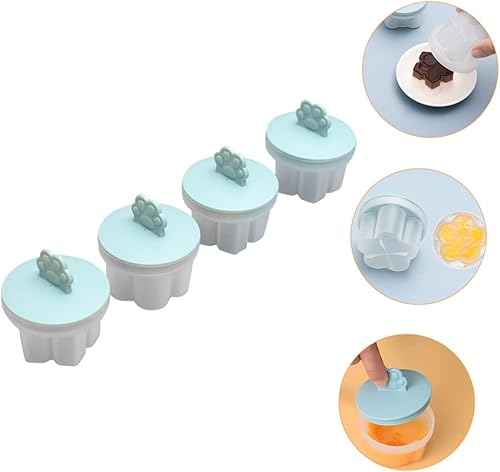 Miniatura 7 de Moldes de huevo para horno microondas 4 piezas de molde de huevo al vapor superficie antiadherente para uso comercial doméstico