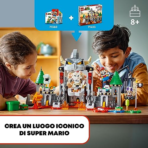 Super Mario Pack di Espansione Battaglia al Castello di Skelobowser con 5 Personaggi tra cui Toad Viola, Piantosso Piranha Ossea e il Goombosso, Giochi per Bambini e Bambine da 8 Anni 71423 - Lego - Immagine 1