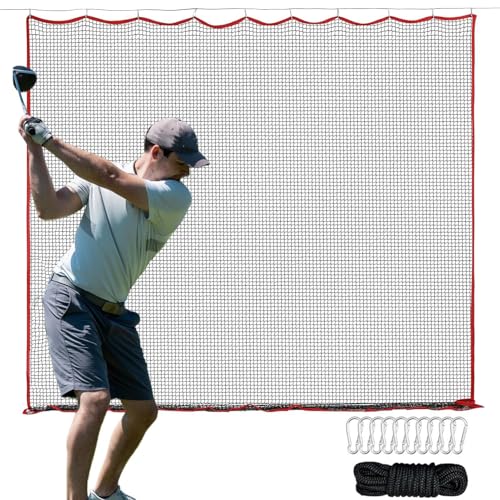 Filet de baseball entraînement 10x10ft avec cible de lancer de golf intégrée