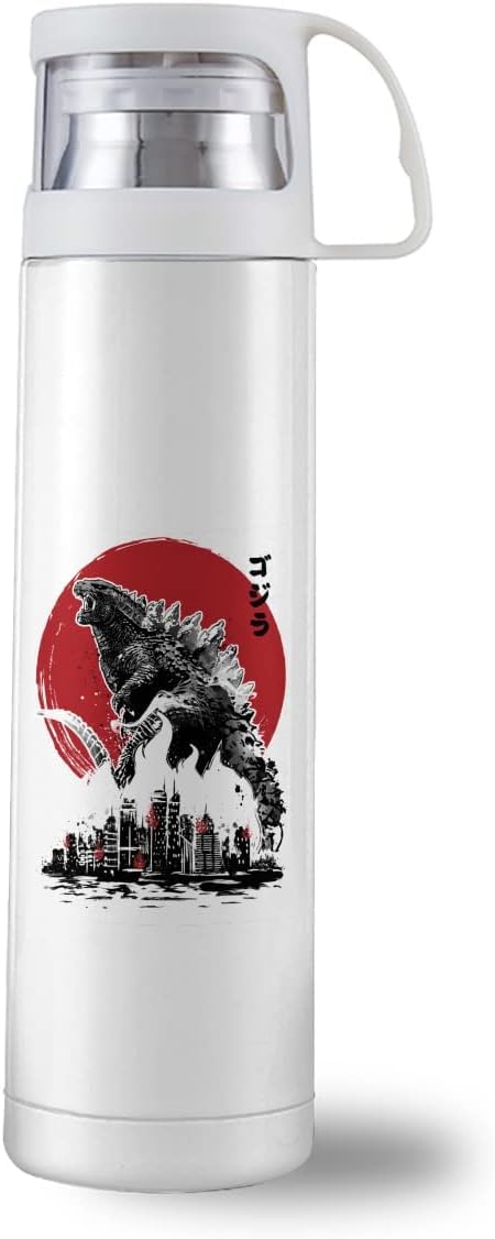 ゴジラのタンブラー、製氷器、マドラー タンブラー おしゃれ 保温 保冷 ステンレスタンブラー 400ml