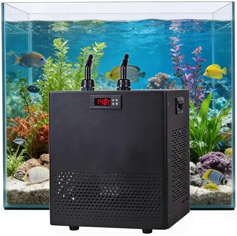 Marine Aquarium Water Chiller - Efficient Cooling System for Reef Tanks, Jellyfish, Shrimp & Aquatic Plants - High-Performance Water Cooling Machine