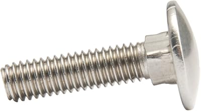 M8 x 40mm A2 Stainless Steel Carriage Bolt Coach Bolt,Right Hand Threads,Metric,8-Pieces