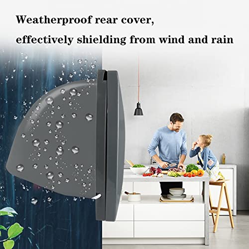 Ventilador de ventilación de 10 pulgadas para cocina extractora de aceite, ventilador de 6 aspas potente con tanque colector de aceite, 30W, 417CFM miniatura 4