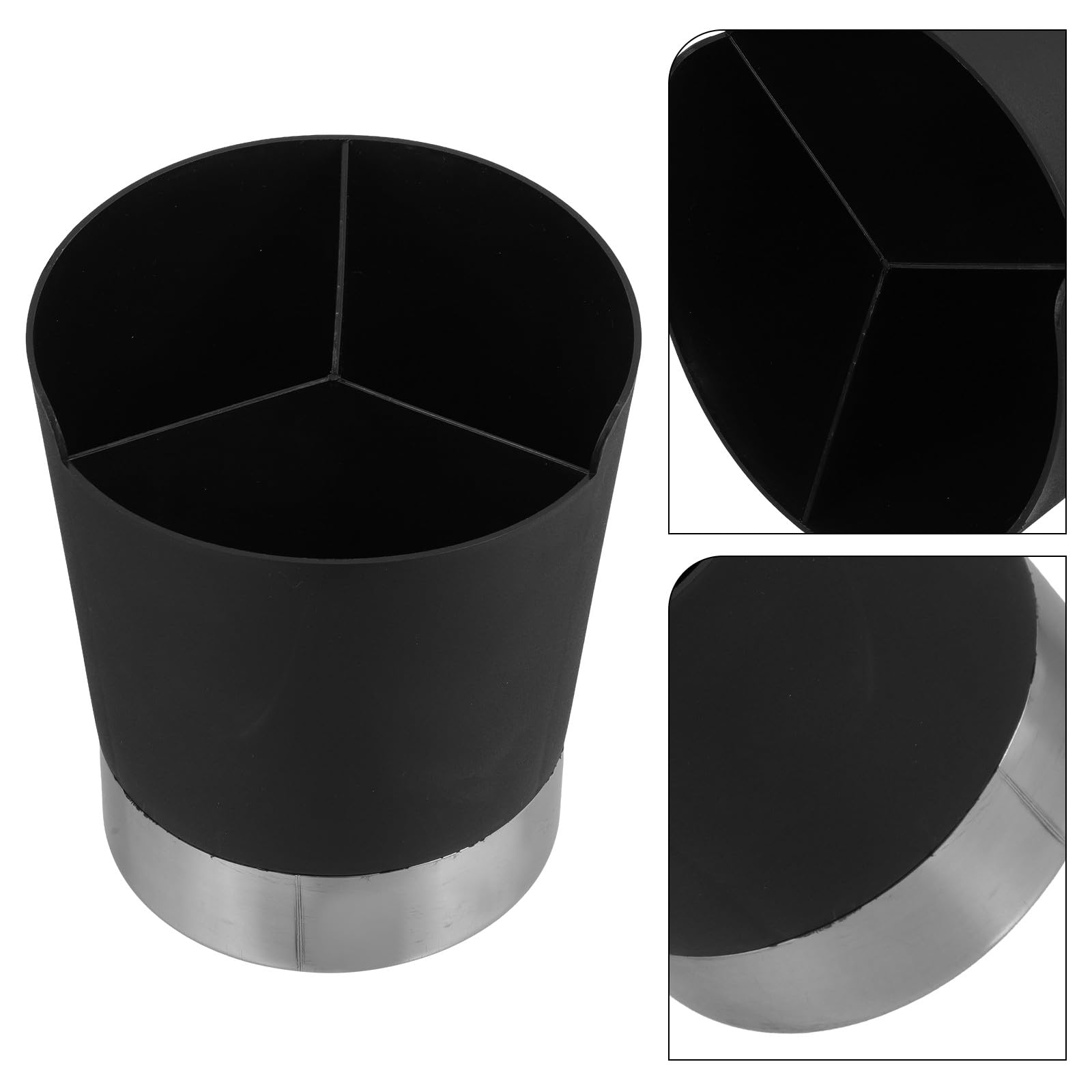 VICASKY Distributore di Cannucce Multifunzione in Acciaio Inossidabile 3 Scomparti per Utensili da Cucina Resistente per Banconi e Tavoli da Pranzo