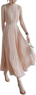 Vestidos largos plisados sin mangas ajustados de cintura alta de color rosa para mujer vestidos formales de verano para fiestas bodas ropa de oficina y negocios