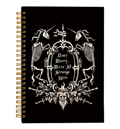 Journal de notes gothique Dark Memento Mori pour écriture mystique et travail
