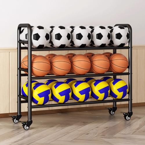 Support de basket-ball à roulettes pour ranger tout votre matériel