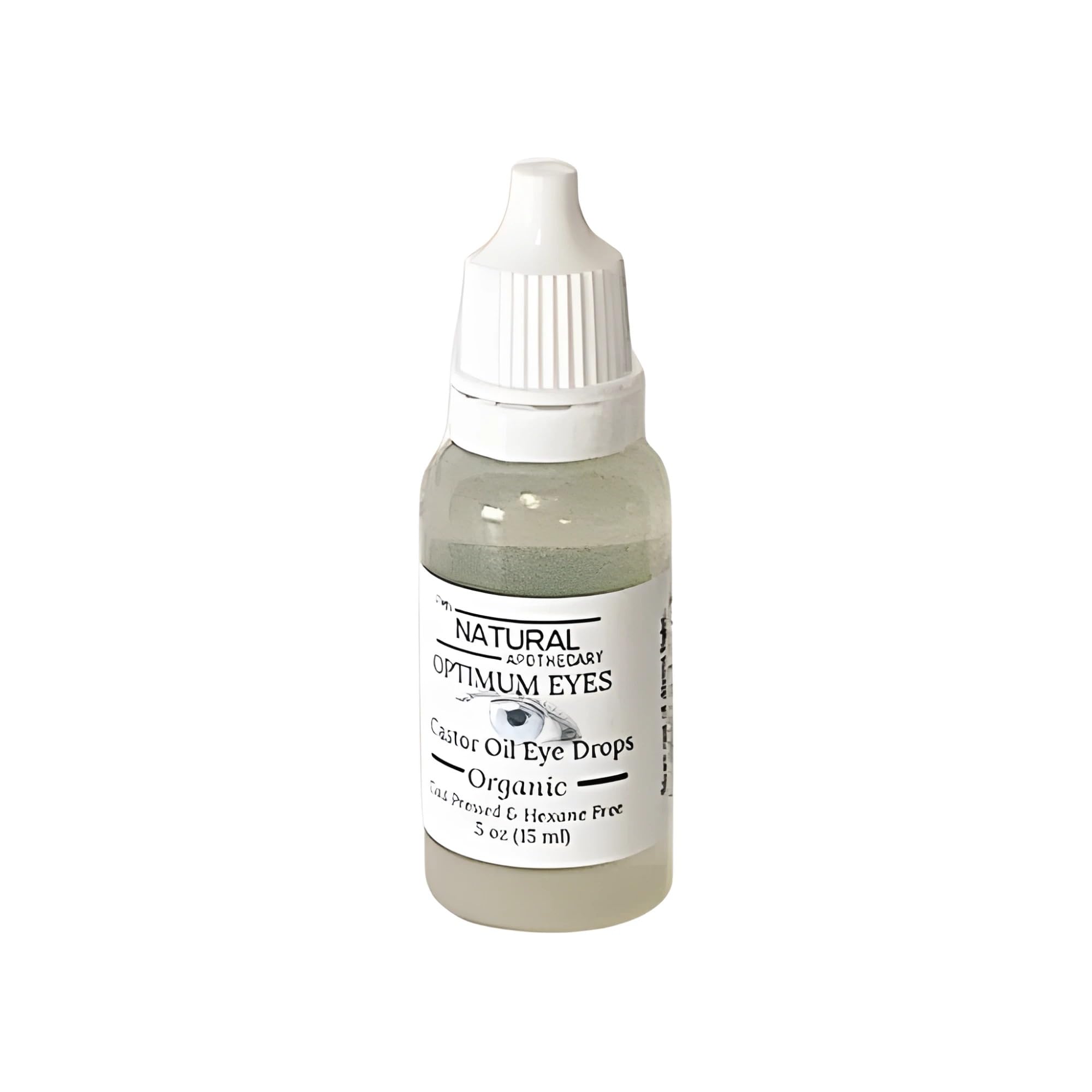 Elite FMN Organic Castor Oil Eye Drops Cold Pressed Hexane-Free Pure Natural Moisturizing Oil for Eyelids Eyelashes Brows