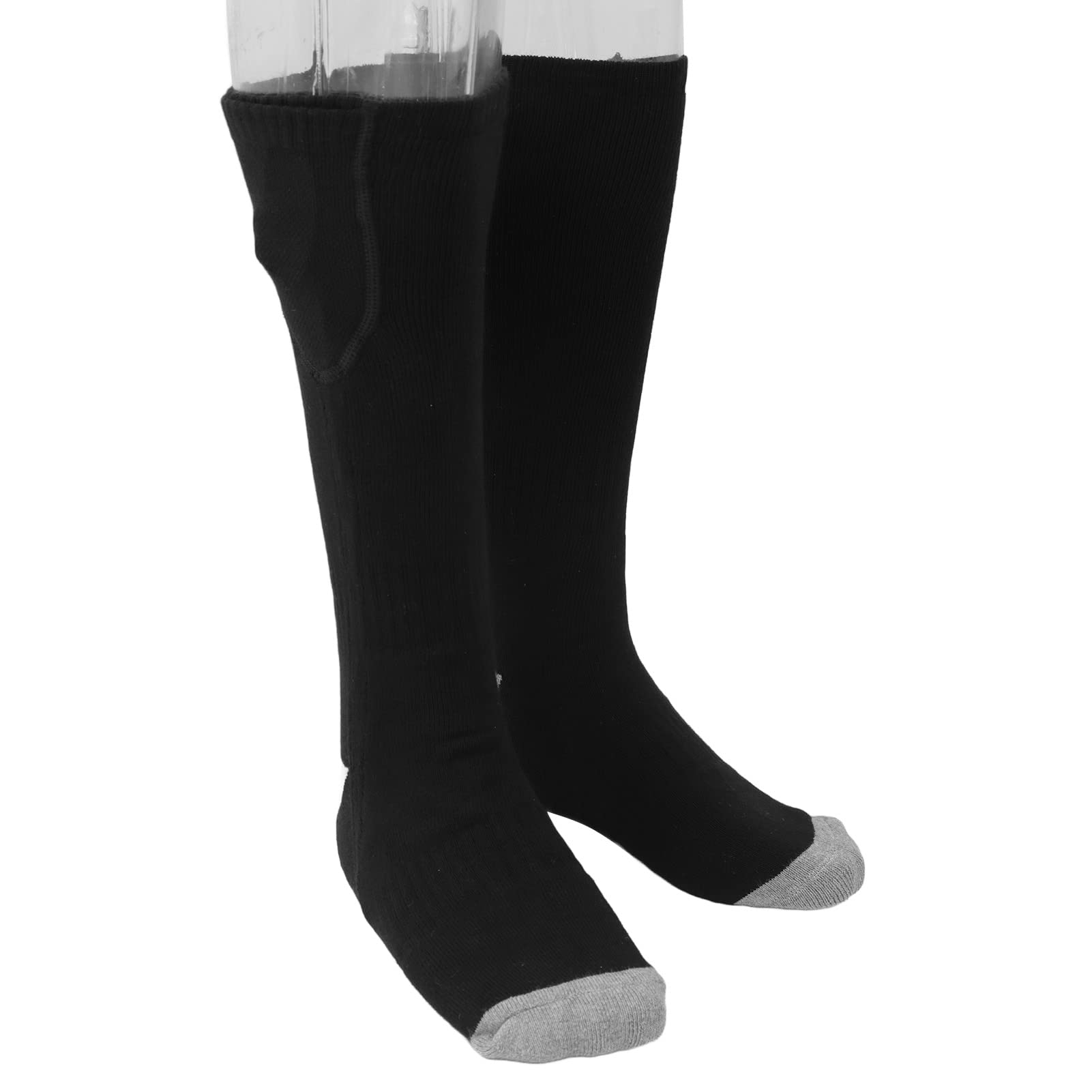 Chaussettes chauffantes électriques 3 réglages de Chaleur Chaussettes Chaudes d'hiver thermochaussettes Confortables pour la randonnée Ski Cachemire Modal Une Paire