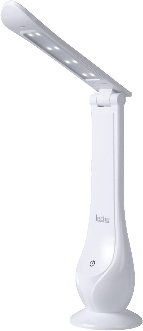 LED Table Lamp, Battery Operated, USB Charging, 3 Color Modes 5+ Level Dimmable, One Touch Control, Small and Handy Night Lights for Bedroom, Reading, Laptop, Desktop, Nightstand