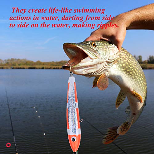 Groot potloodlokmiddel, mooi uiterlijk Kunstmatig vissenlokmiddel Kleurrijk patroon voor meer! - Image 5