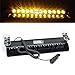 Wecade 12w 12 Leds Car Truck Emergency Strobe Flash Light Windshield Warning Light (Amber)