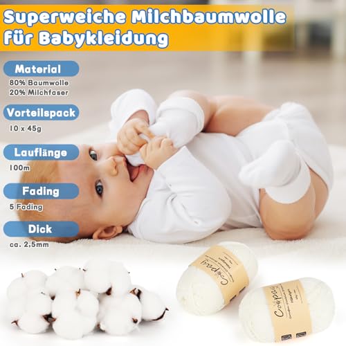 Coopay Babywolle Grüngrau 450g – Bild 2