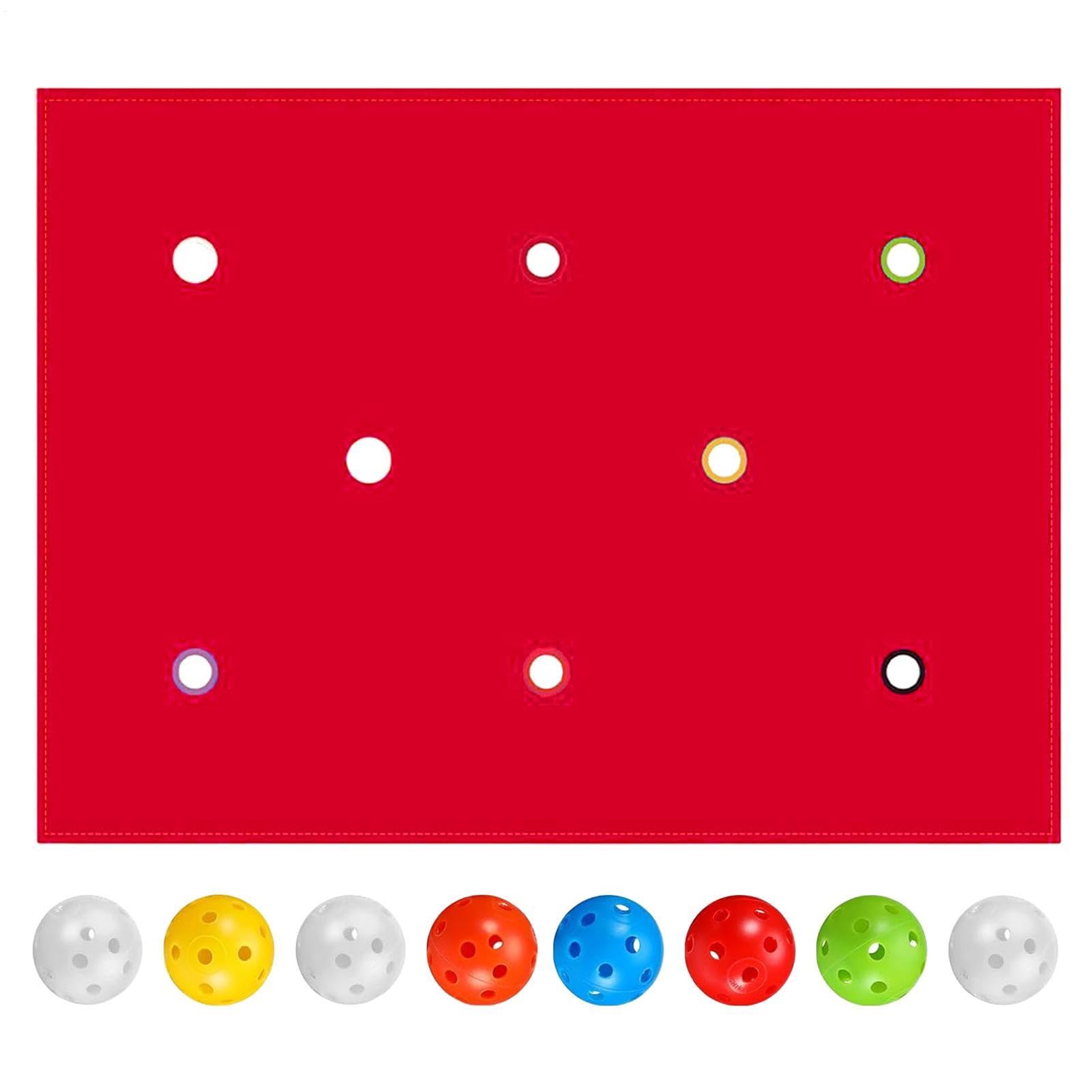 Team Games Lochplane – interaktive Gruppenaktivität, 200 x 145 cm großes Spielfeld aus Stoff, 8 Mehrfarbig abgestimmte Balancierbälle, gewebte Polyesterplane – für Parkspielplätze
