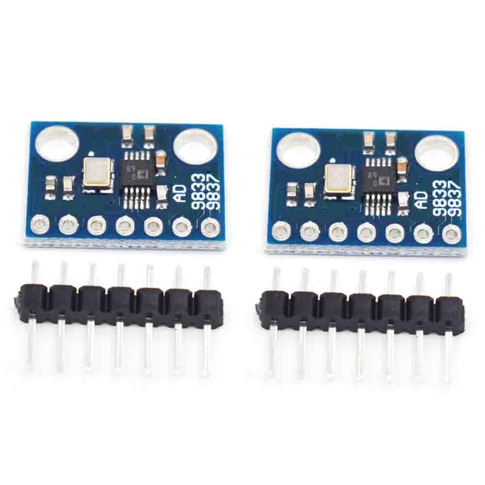 2 moduli di generatore di segnale DDS AD9833 programmabili Microprocessore 0-12,5 MHz Sine/Triangle/Square Wave Signal Generation