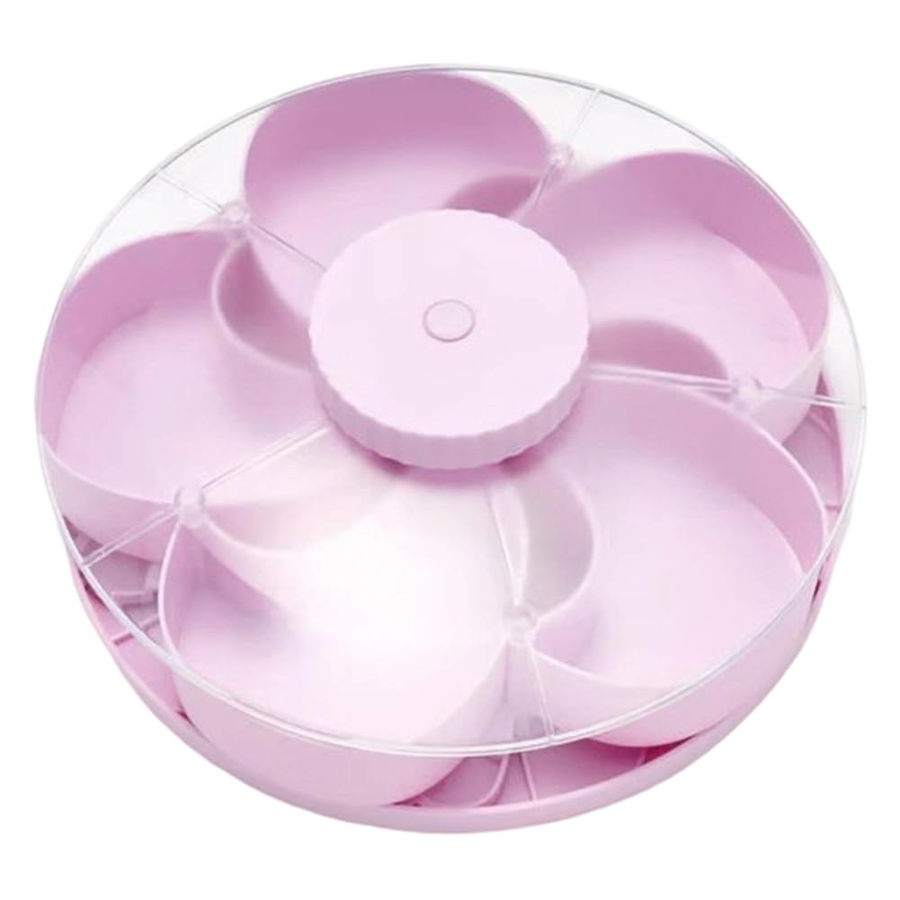 UDSKNV[KSL Snack Tray-for Snacks, Dips& Party Appetizer-Suitable for Rotating Divided Serving Tray